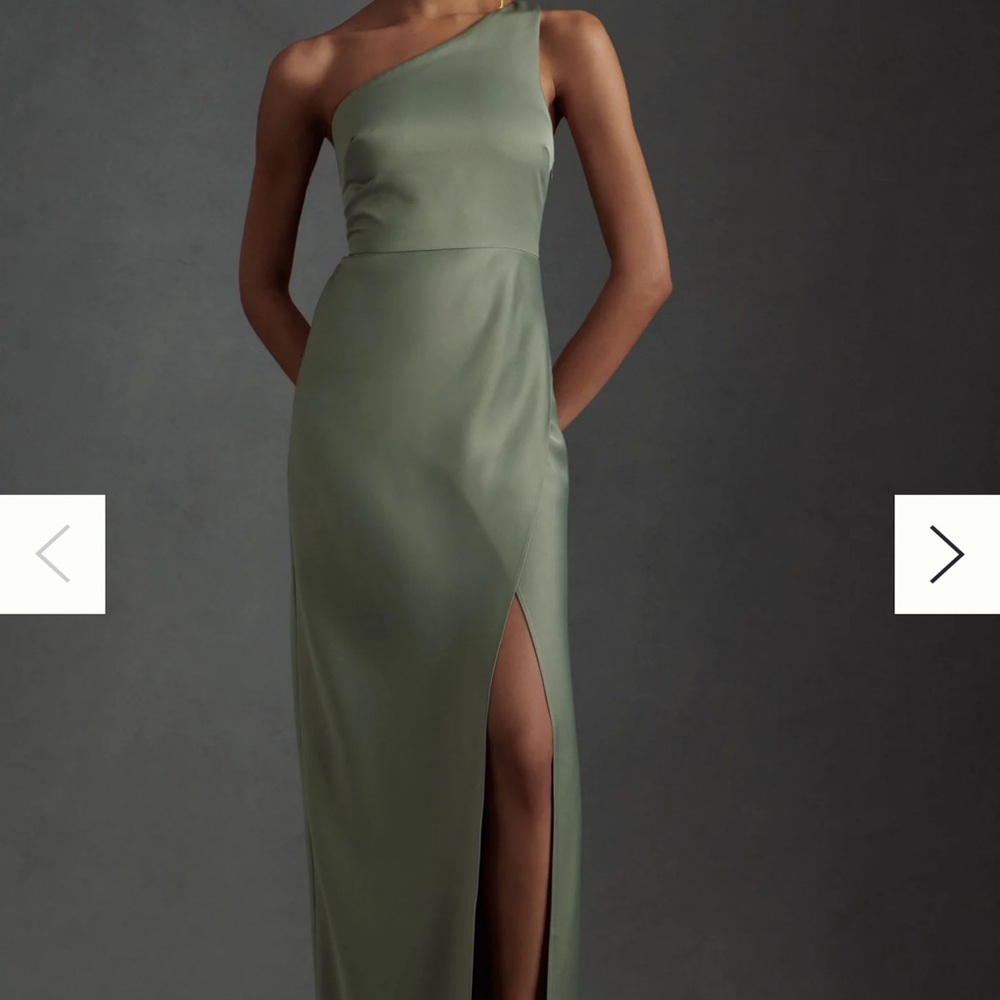 BHLDN Dylan Dress - Moss Green - Size 4